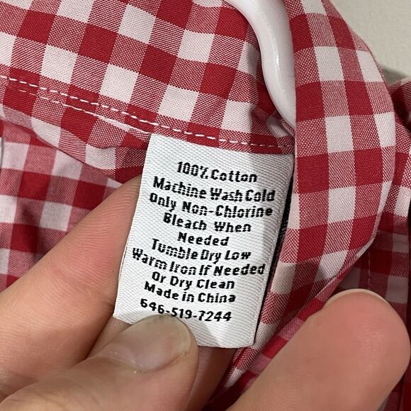 Jack Spade Red Checkered Men's Shirt - Picture 4 of 6